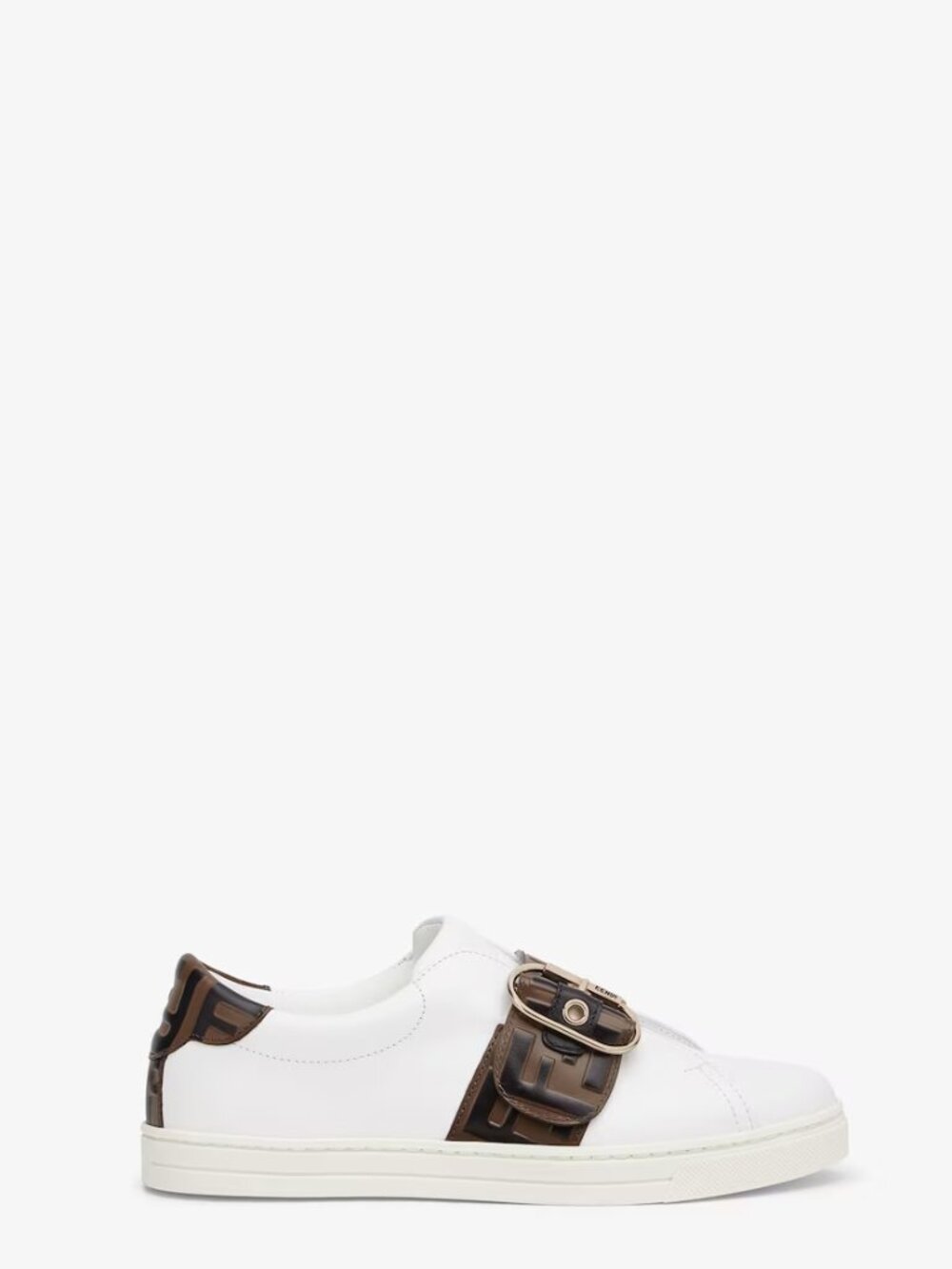 FENDI Signature White Leather Sneakers